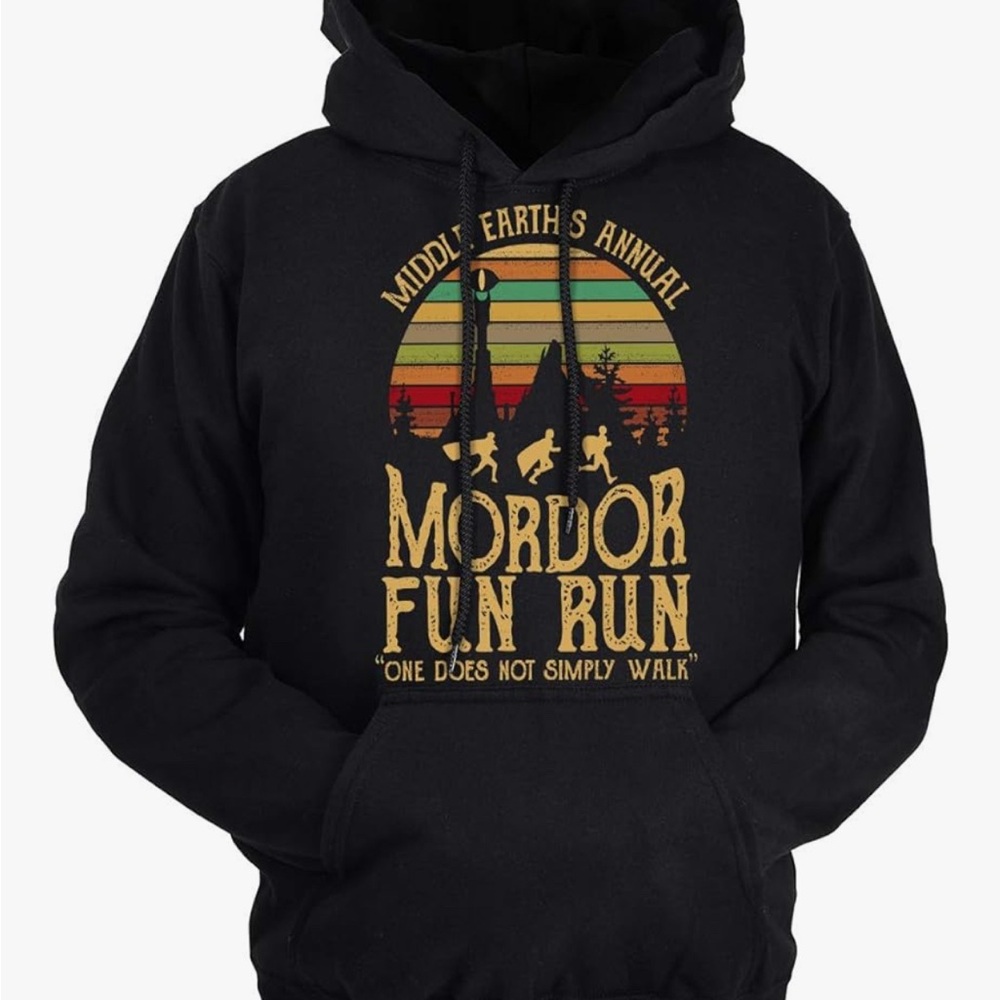 Black Mordor Fun Run Hoodie